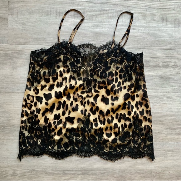 🔥Storia Leopard Print Lace Cami M - Picture 5 of 7